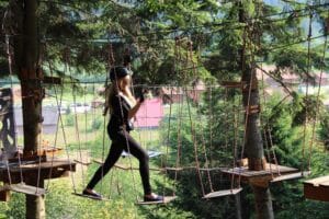 парк веревочный в Карпатах